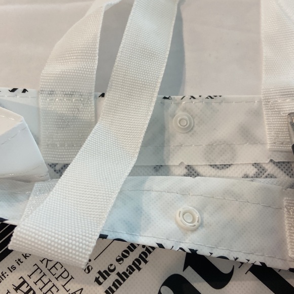 Lululemon Small Reusable Tote Bag White NWOT - Picture 5 of 7